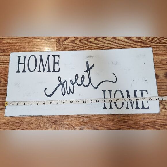 Rustic Farmhouse Home Sweet Home Wooden Sign 23.25" x 10.25" - Picture 6 of 7
